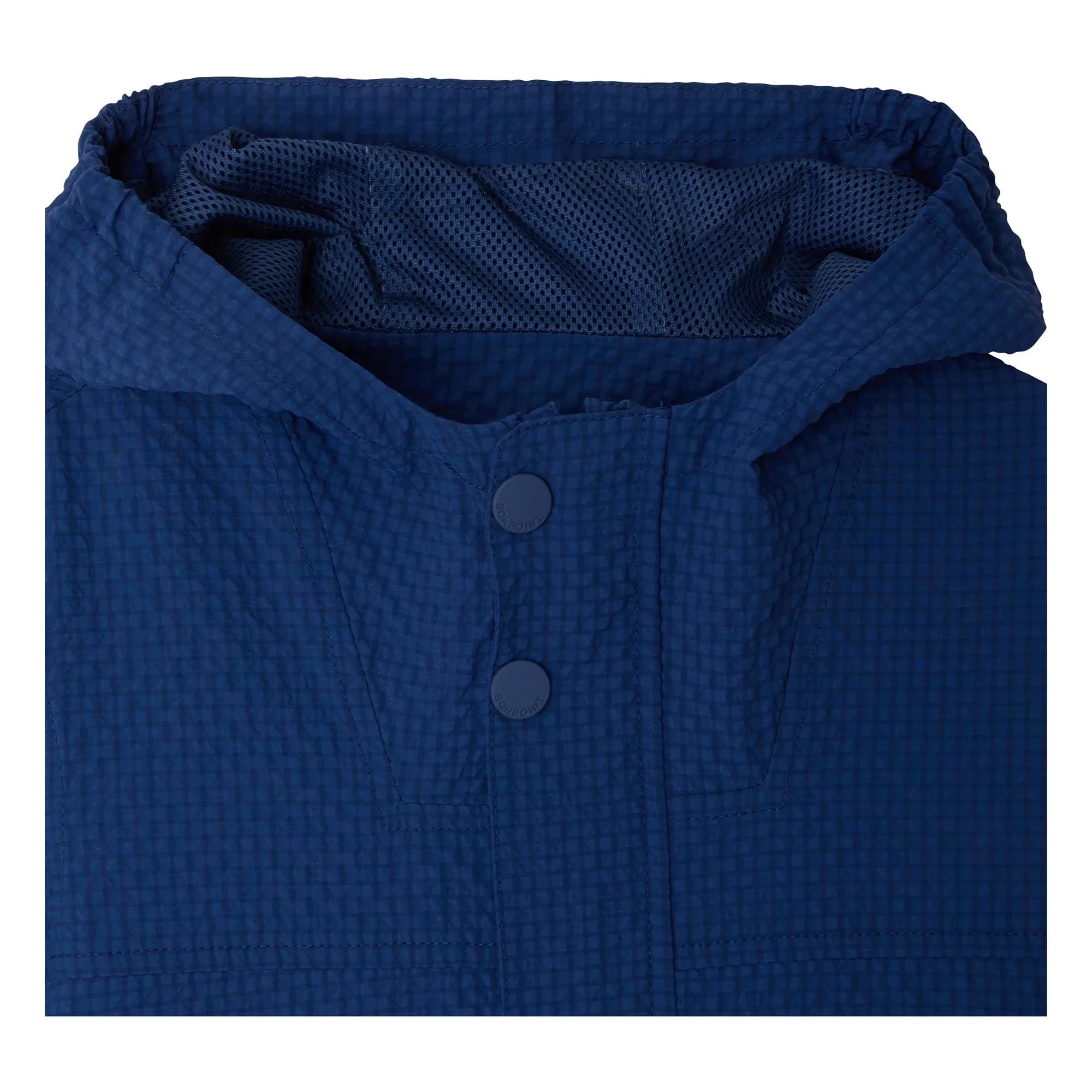 Bonpoint - Lenny Kapuzenjacke aus Recycling-Seersucker | Indigo