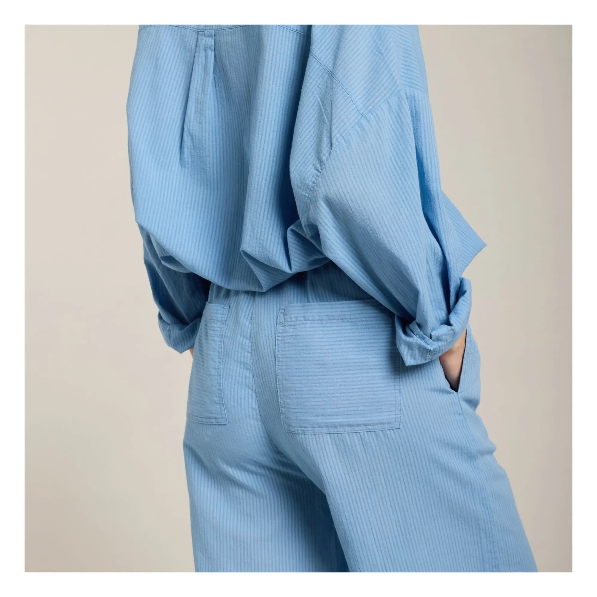 Maison Saint Julien - Cap Estel Voile de Coton Hose | Himmelblau