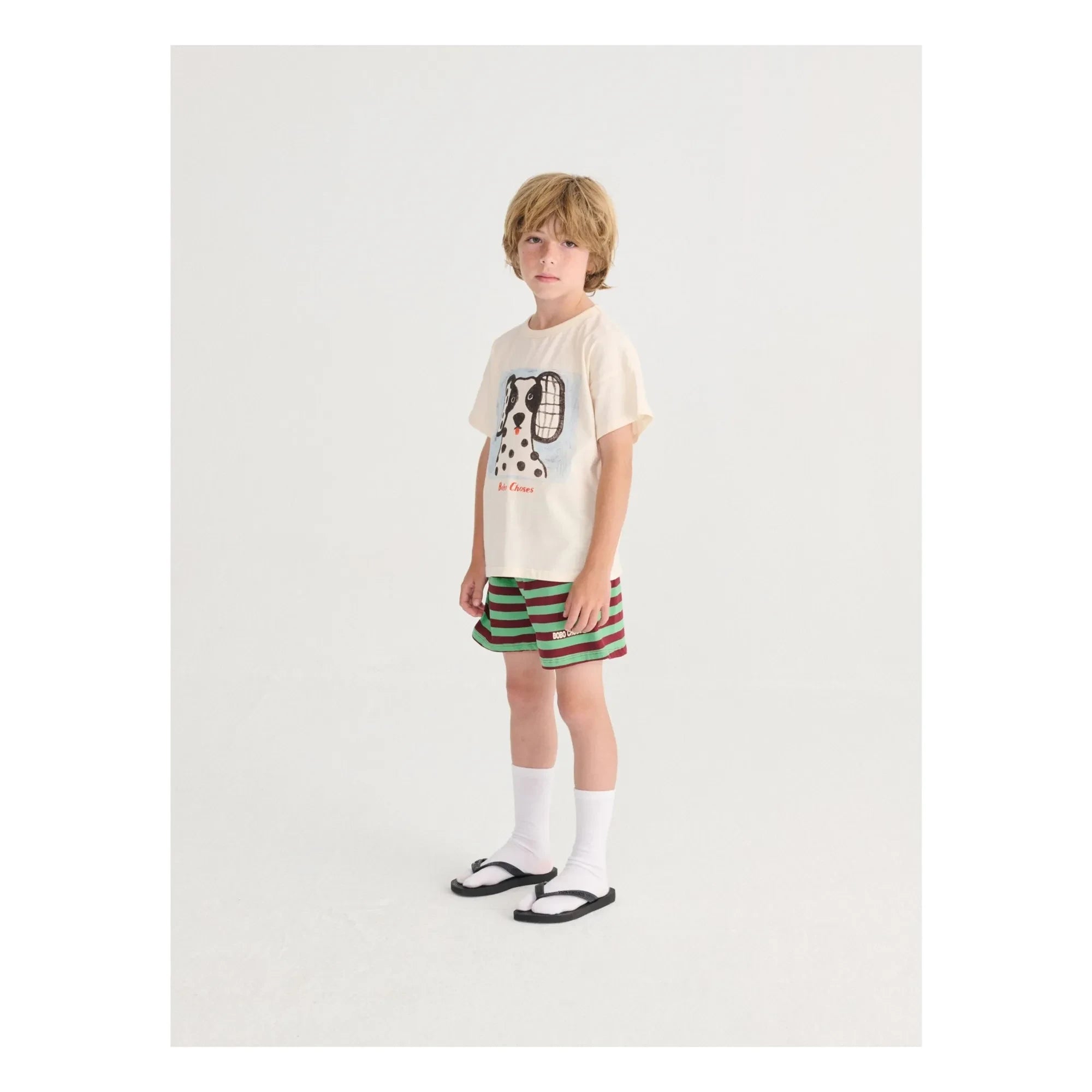 Bobo Choses - T-Shirt aus Bio-Baumwolle mit Dalmatiner-Print | Ecru