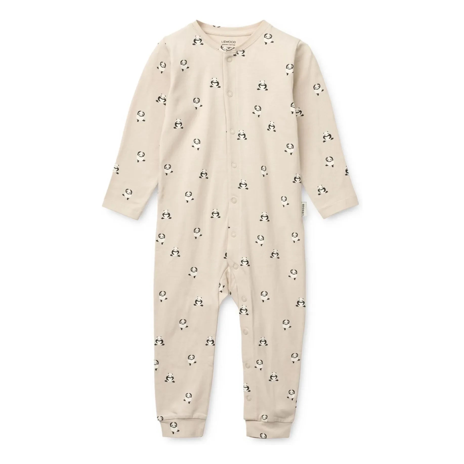 Liewood – Pyjama Birk Pandas Bio-Baumwolle | Beige