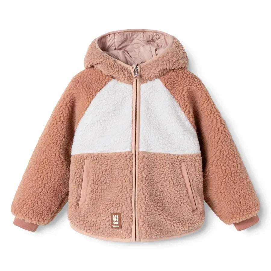 Liewood - Jackson Wendbare Sherpa-Jacke, aus recycelten Fasern hergestellt | Hellrosa