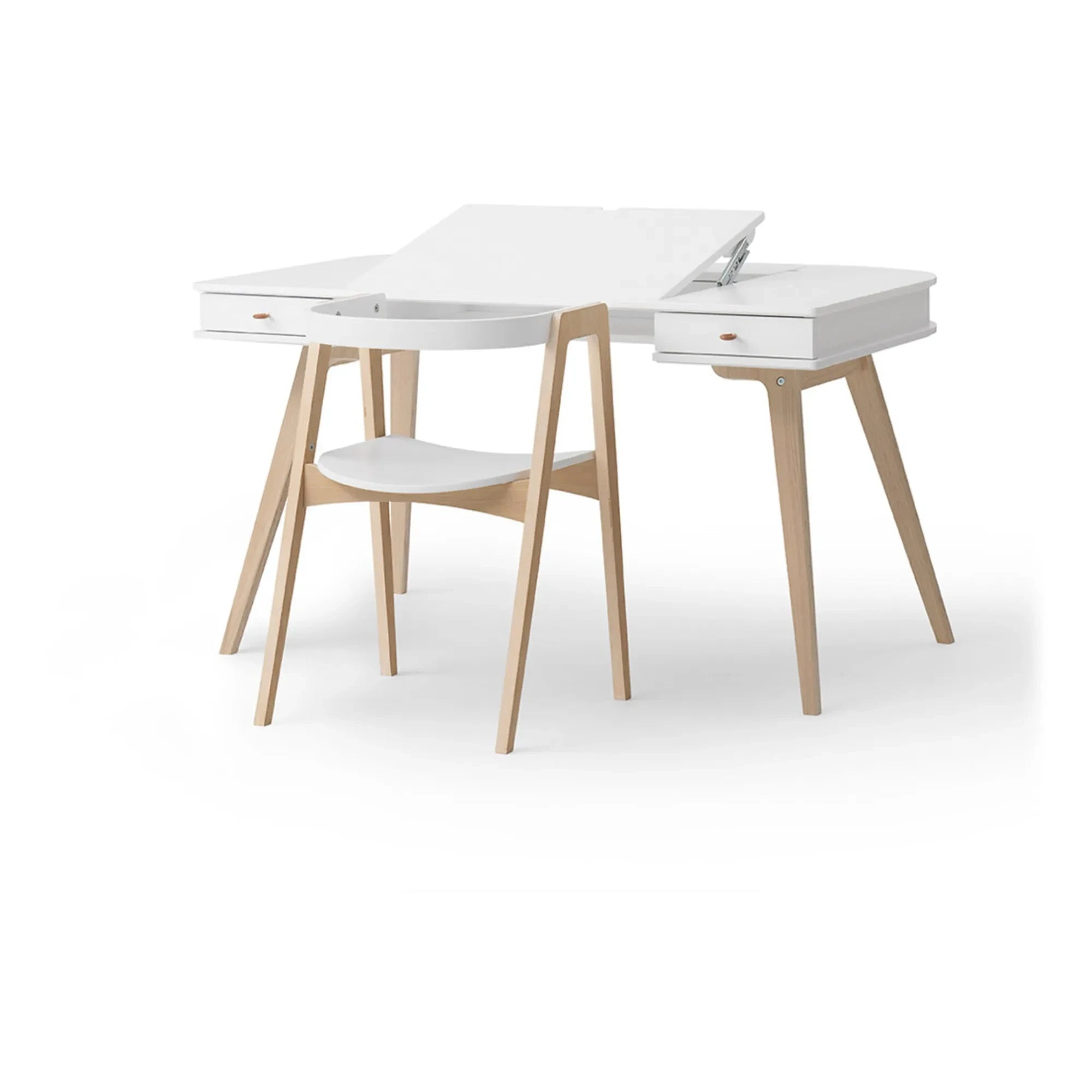 Oliver Furniture - Ahşap Masa ve Sandalye, 66 cm | Beyaz