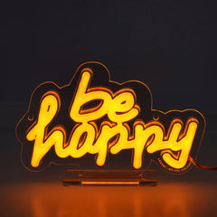 Legami - Mini Neon-Effekt LED-Schild - Es ist ein Schild Mini - Sei Glücklich