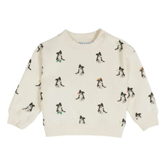 Emile et Ida – Border Collie Bio-Baumwoll-Sweatshirt | Creme