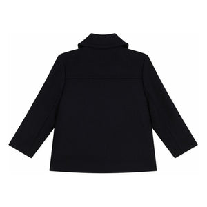Petit Bateau - Zweireihige Woll-Peacoat | Nachtblau