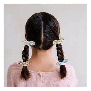 Mimi & Lula - 5er-Set Blumen-Knoten-Haargummis | Ecru
