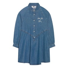 Hundred Pieces - Shirley Jeanskleid mit Stickerei | Jeansblau