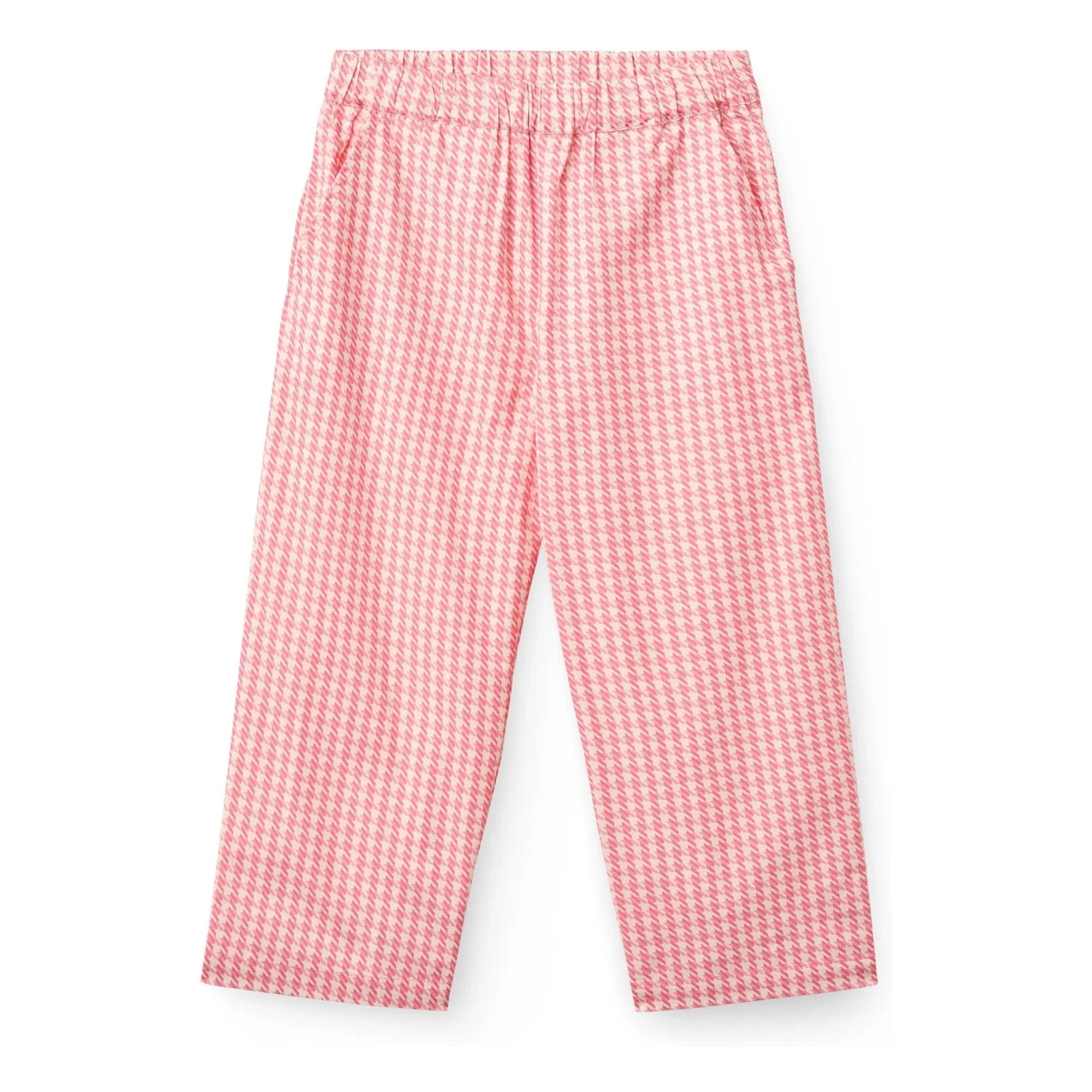Copenhagen Colors - Pied de Poule Bio-Baumwollhose | Pink