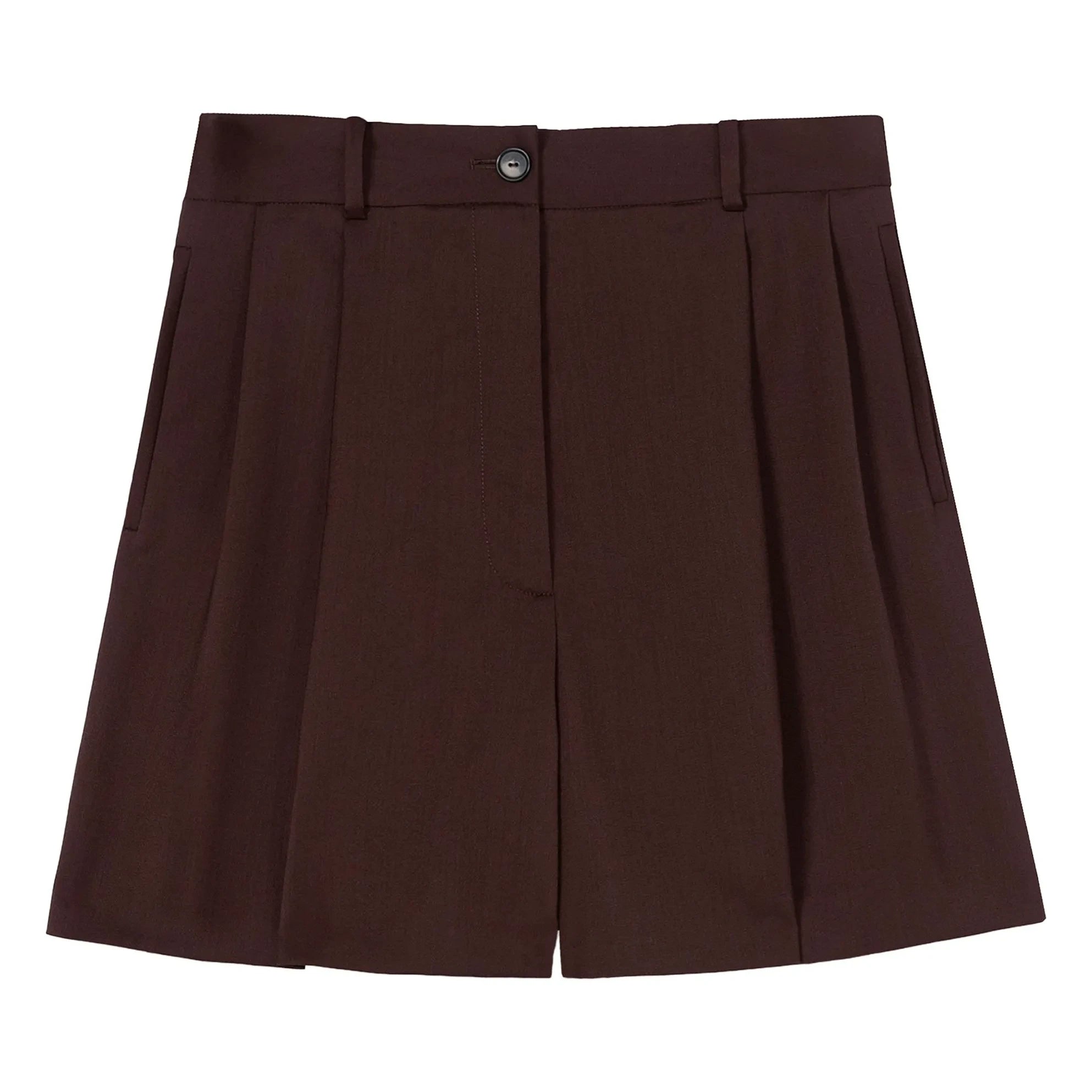 Cordera - Bermuda Schneiderhose aus Wolle | Bordeaux