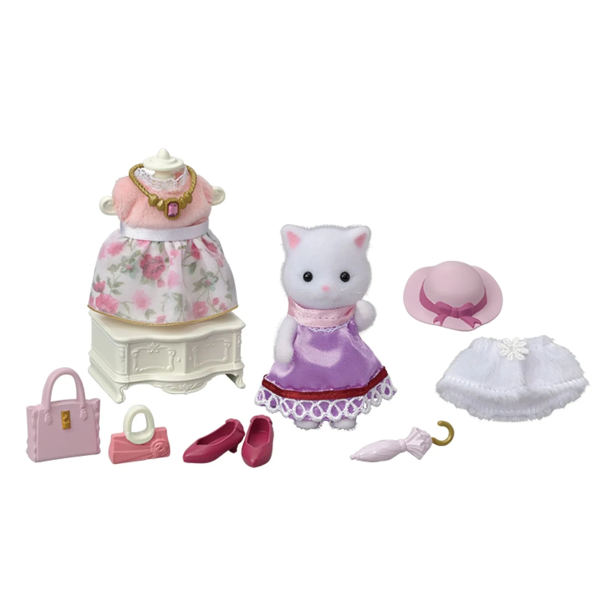 Sylvanian Families - Modekoffer und große Schwester Perserkatze