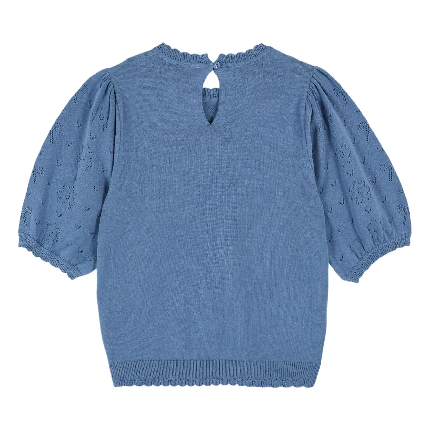 Emile et Ida - Pullover aus Bio-Baumwolle mit Knoten-Ajourmuster | Nuage