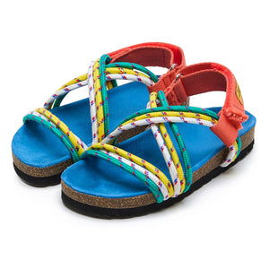 Maison Mangostan - Sandalen mit blauen Kordeln