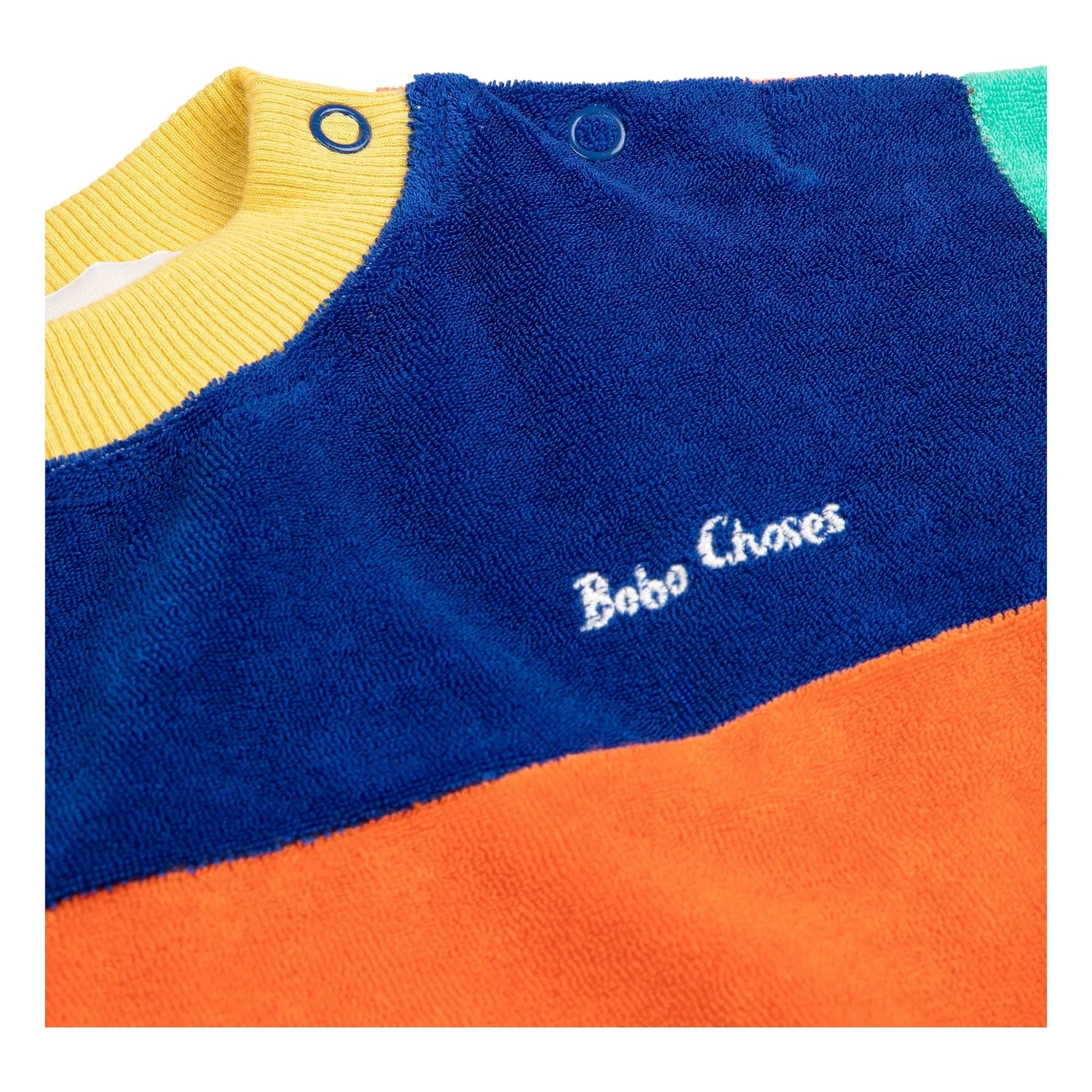 Bobo Choses - Farbblock Baby Sweatshirt aus Bio-Baumwolle | Orange