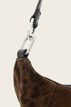 AllSaints kadın süet hobo çanta LUNA