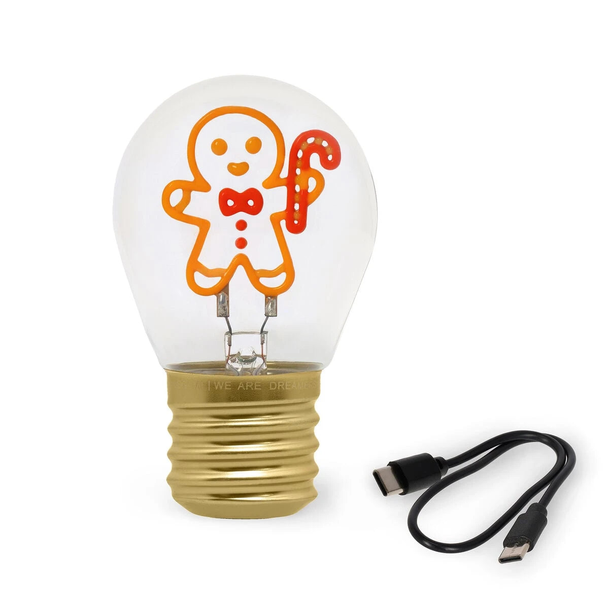 Legami - Lebkuchen Noël Glühbirnen Tischlampe - Bulb Fiction