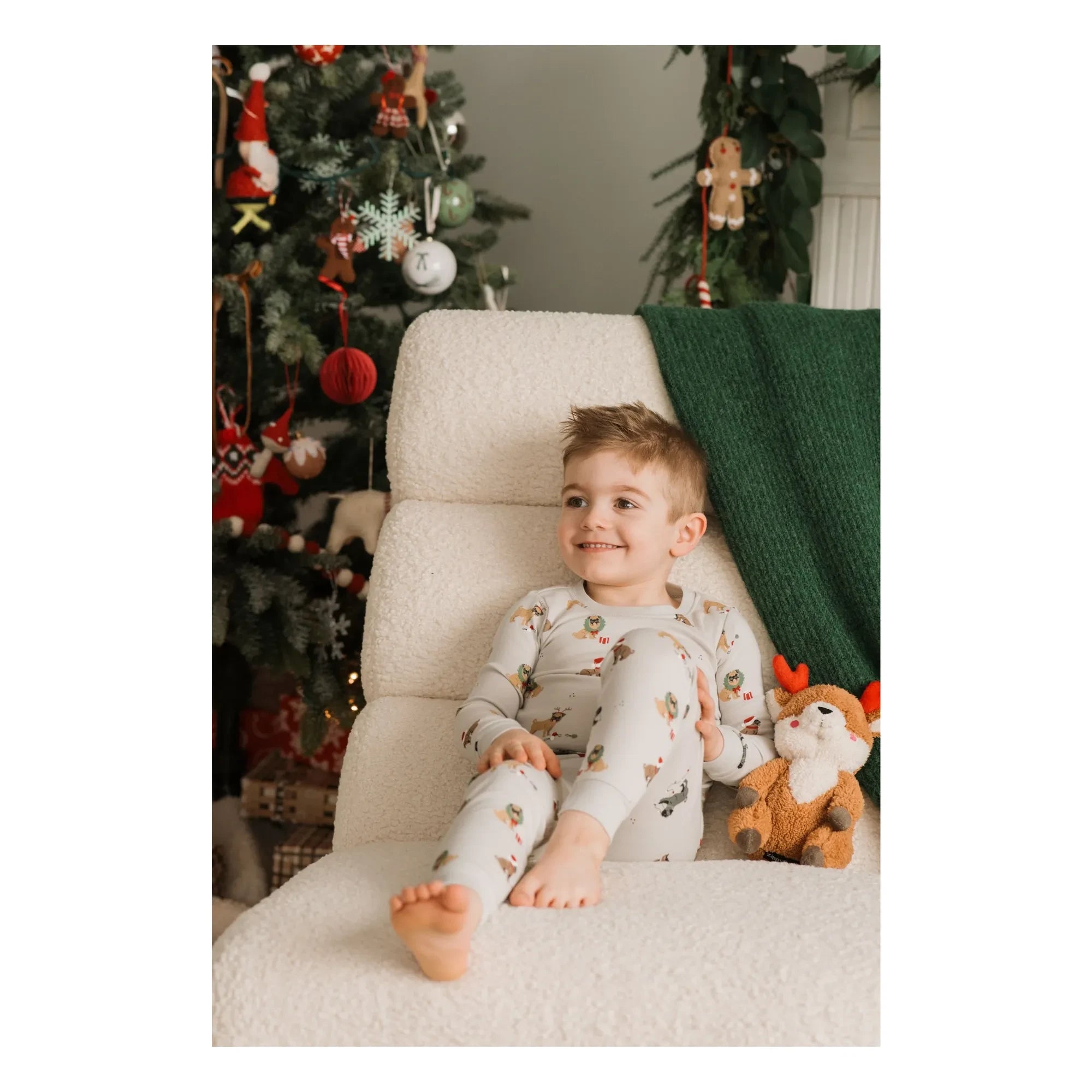 Petit Lem - Carlins Bio-Baumwoll-Pyjama | Grau