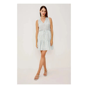 Rails - Cannes gestreiftes Kleid | Hellblau