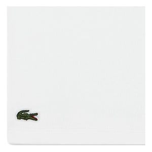 Lacoste – Kontrast-T-Shirt aus Bio-Baumwolle | Off-White