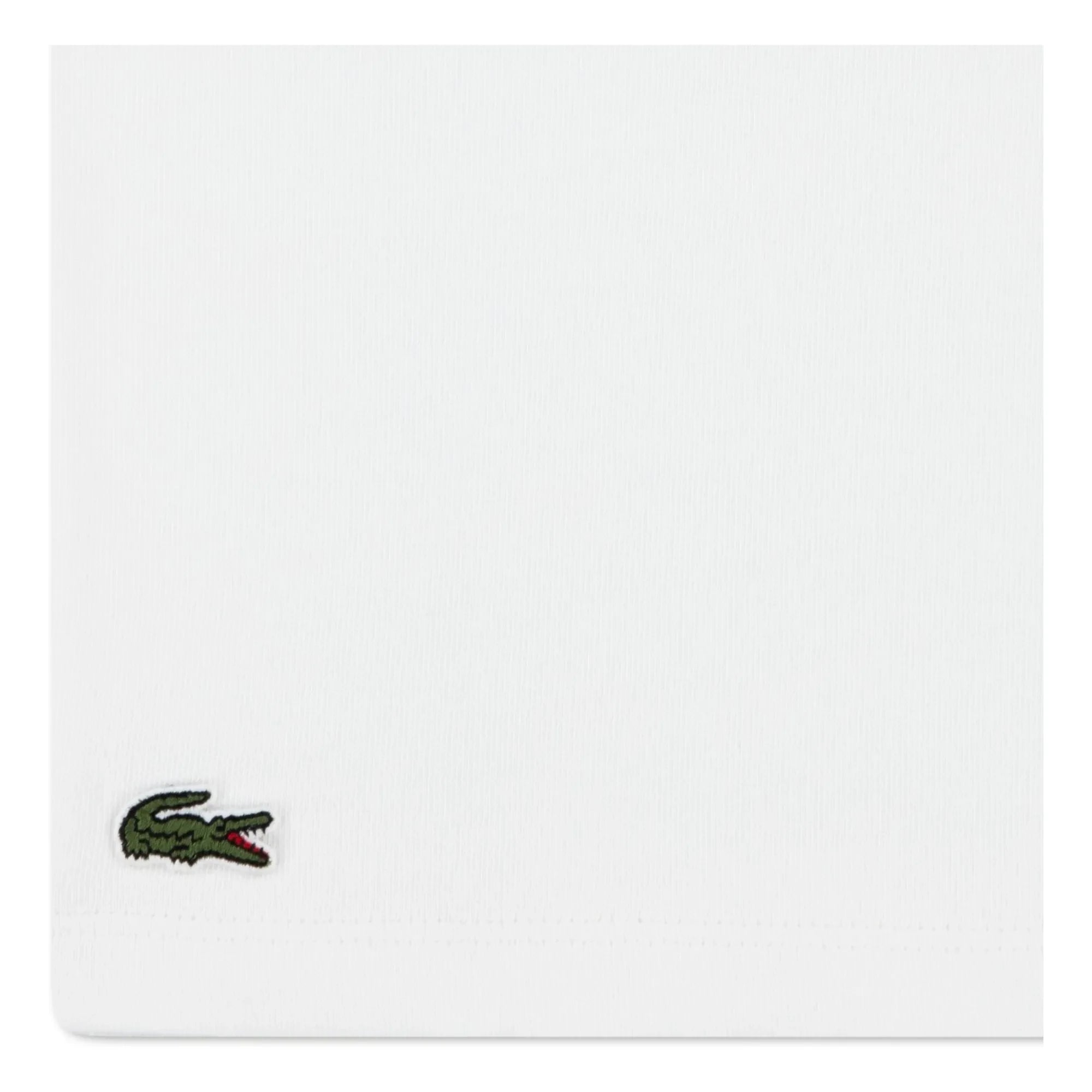 Lacoste – Kontrast-T-Shirt aus Bio-Baumwolle | Off-White