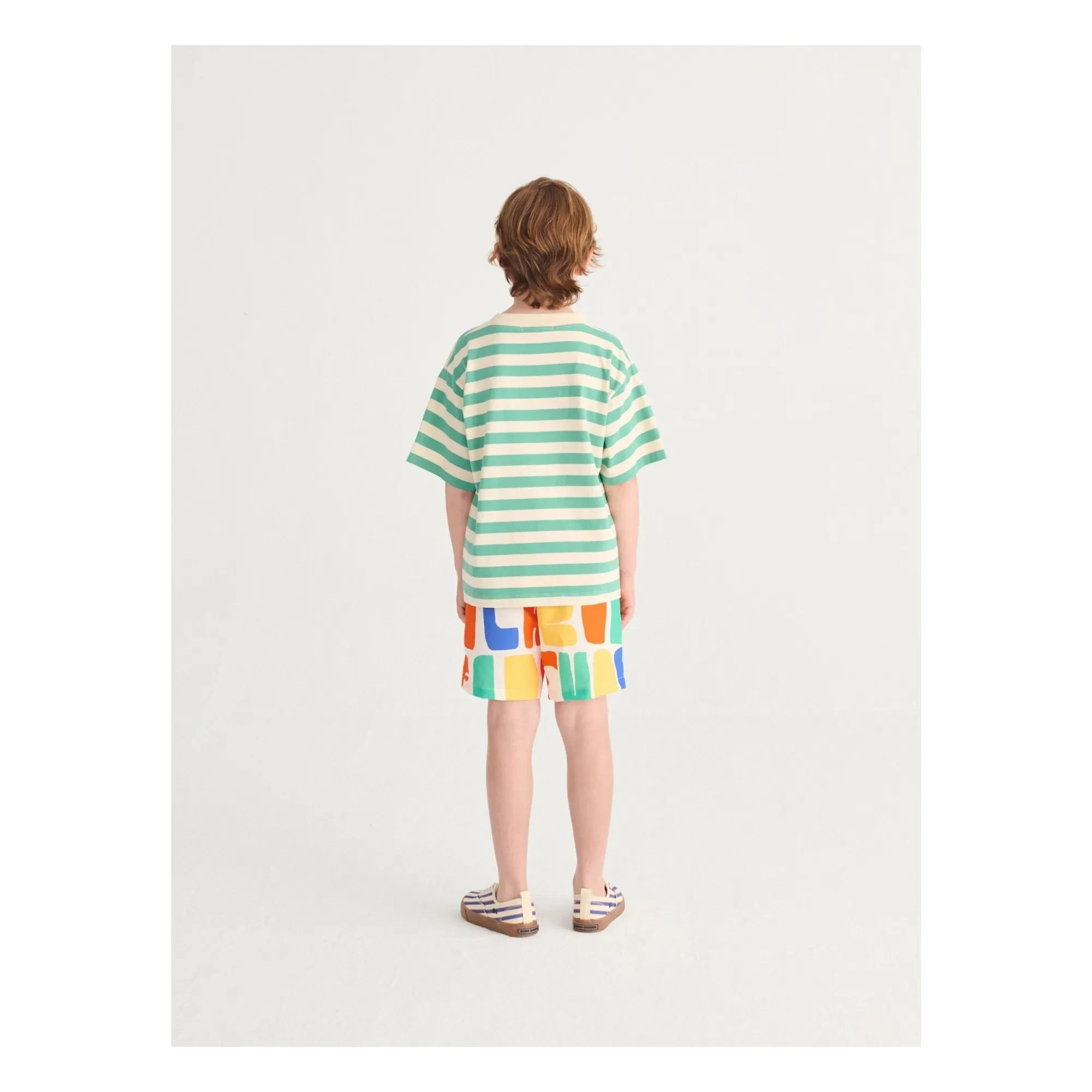 Bobo Choses - Gestreiftes Bobo Choses T-Shirt | Grün