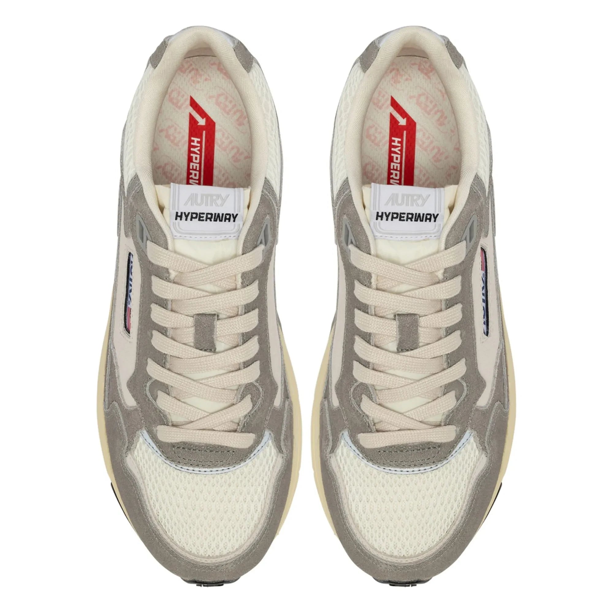 Autry - Hyperway Zweifarbige Sneaker aus Wildleder | Grau
