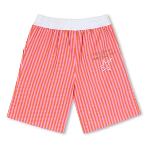 Zadig & Voltaire - Gestreifte Bermuda-Shorts mit elastischem Bund | Rosa