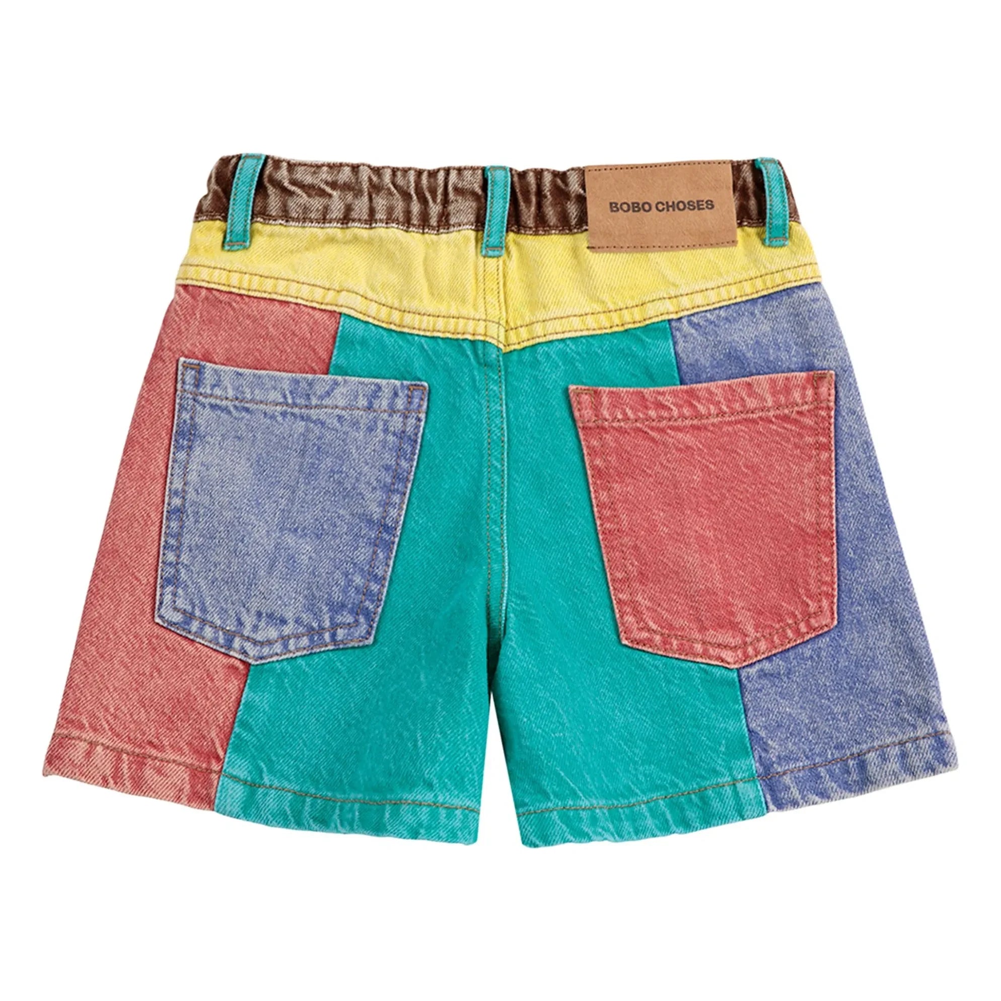 Bobo Choses - Shorts aus Bio-Baumwolle mit Farbblock | Türkis