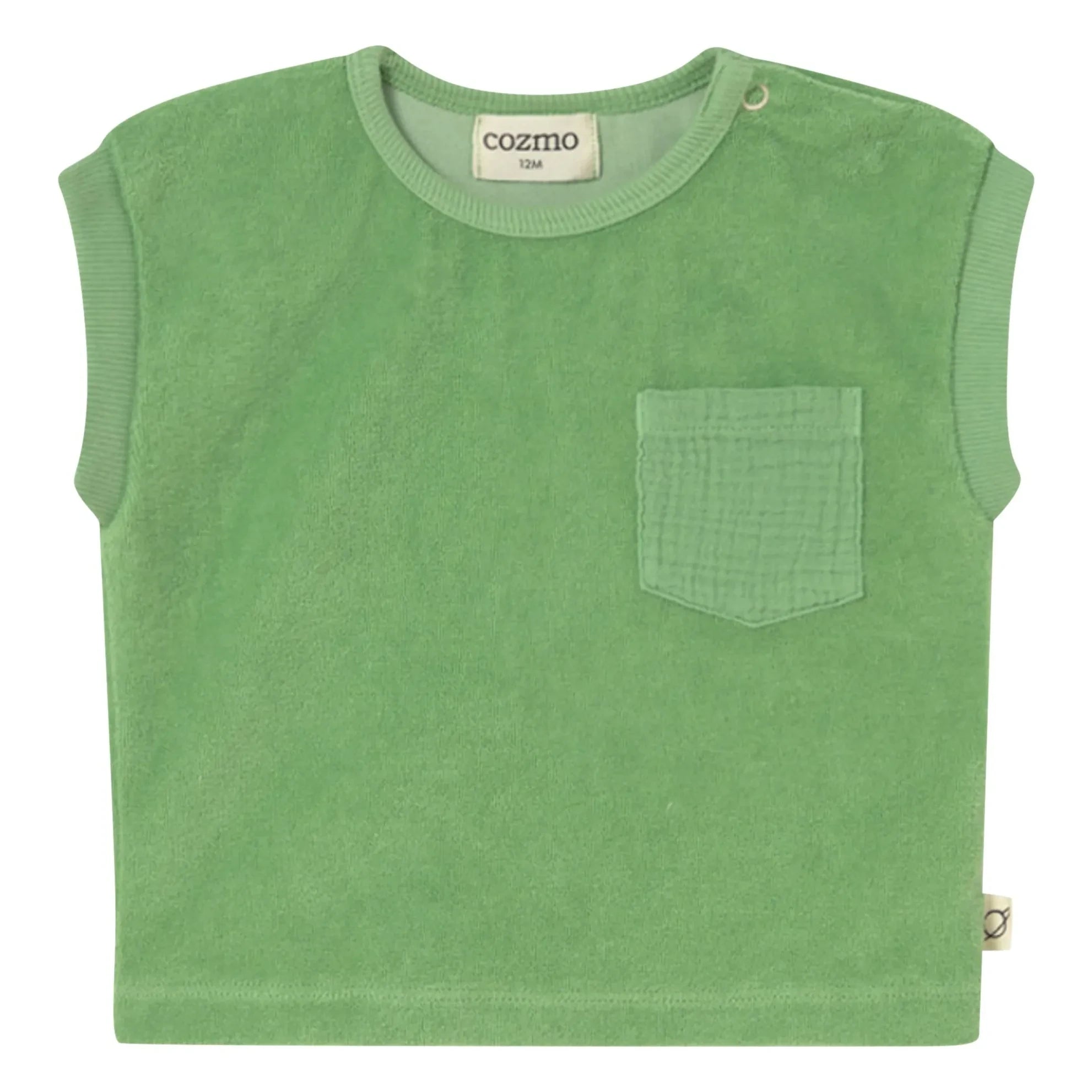 Cozmo – Gage Schwamm-T-Shirt | Wiesengrün