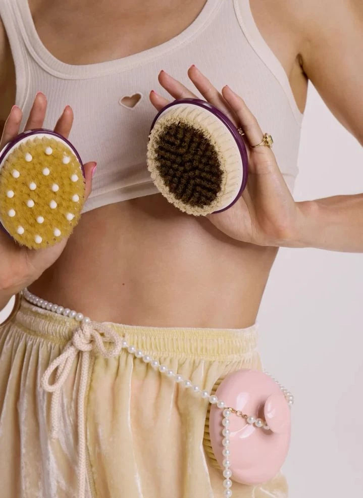 La Bonne Brosse - Die Talm Körperbürste x La Bonne Brosse Nr. 01 - Für empfindliche Haut | Aubergine