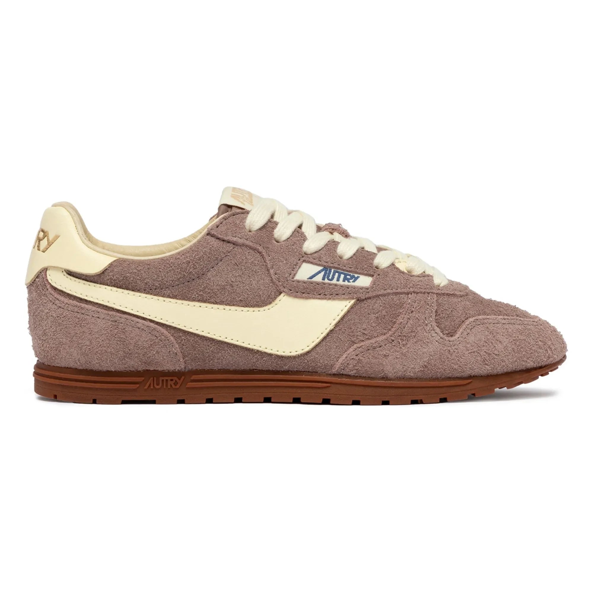 Autry - Windspin Low Zweifarbiger Wildleder- und Leder-Basketballschuh | Puderrosa