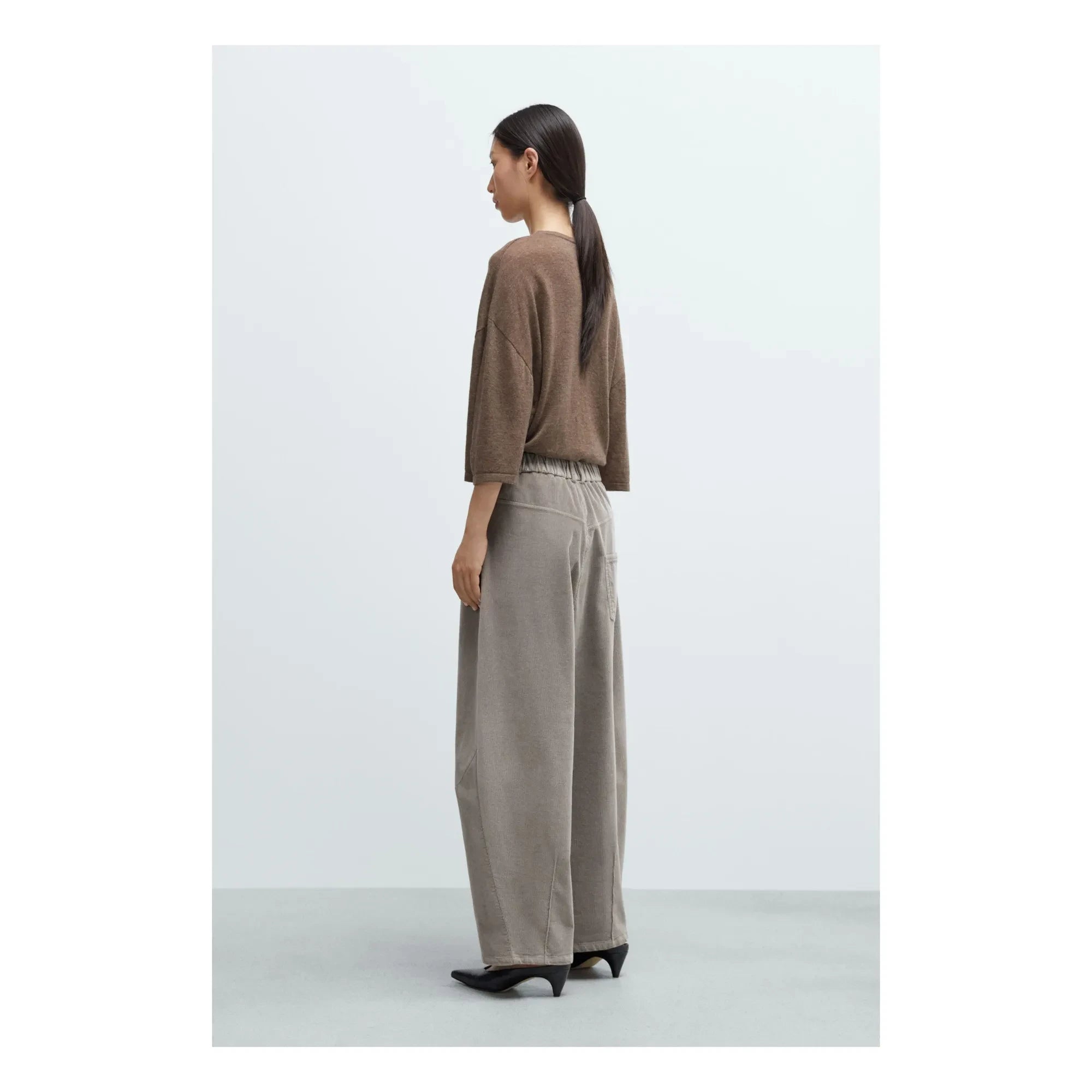 Cordera – Weite Samthose | Grau