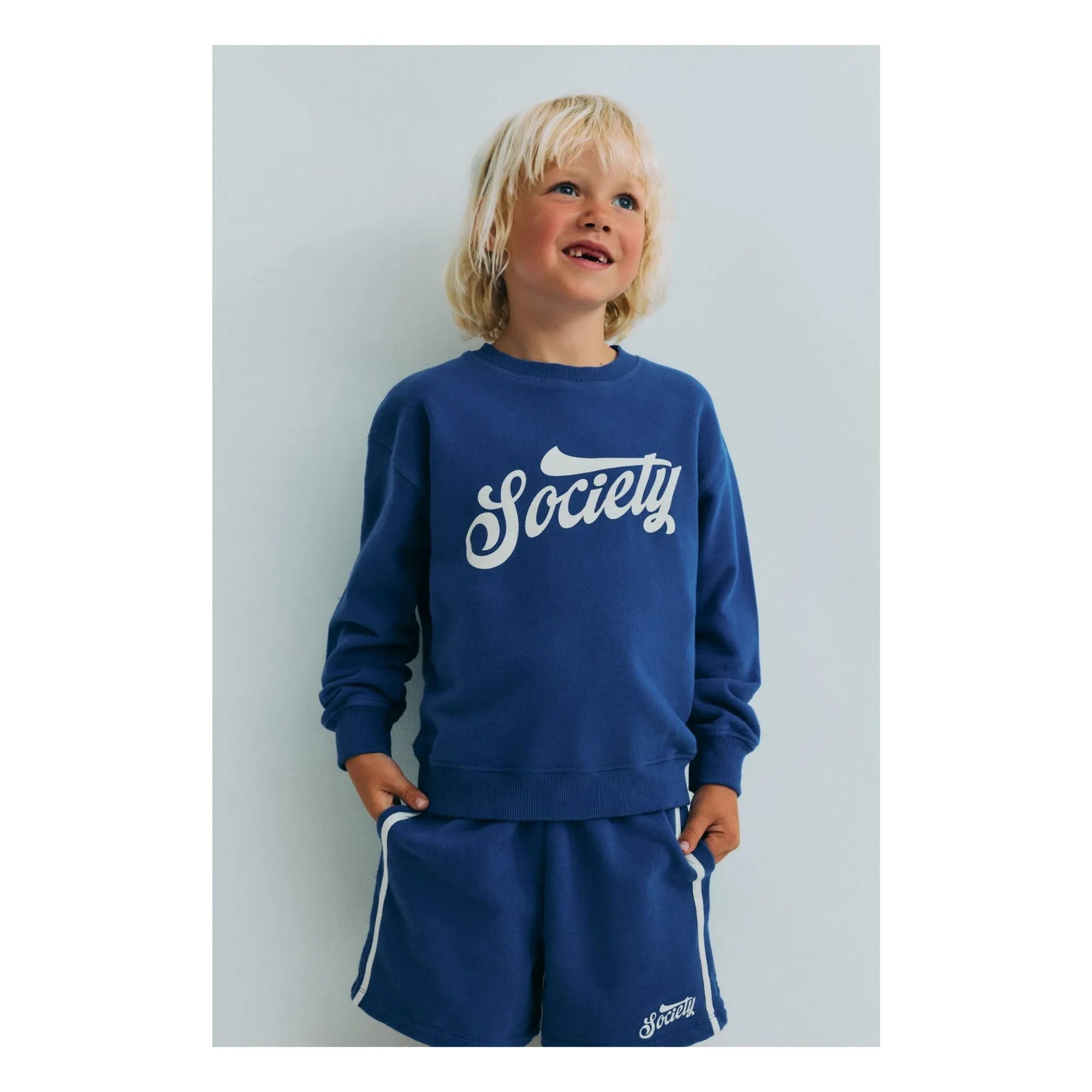 the new society - Tilo Jogger Shorts | Blau
