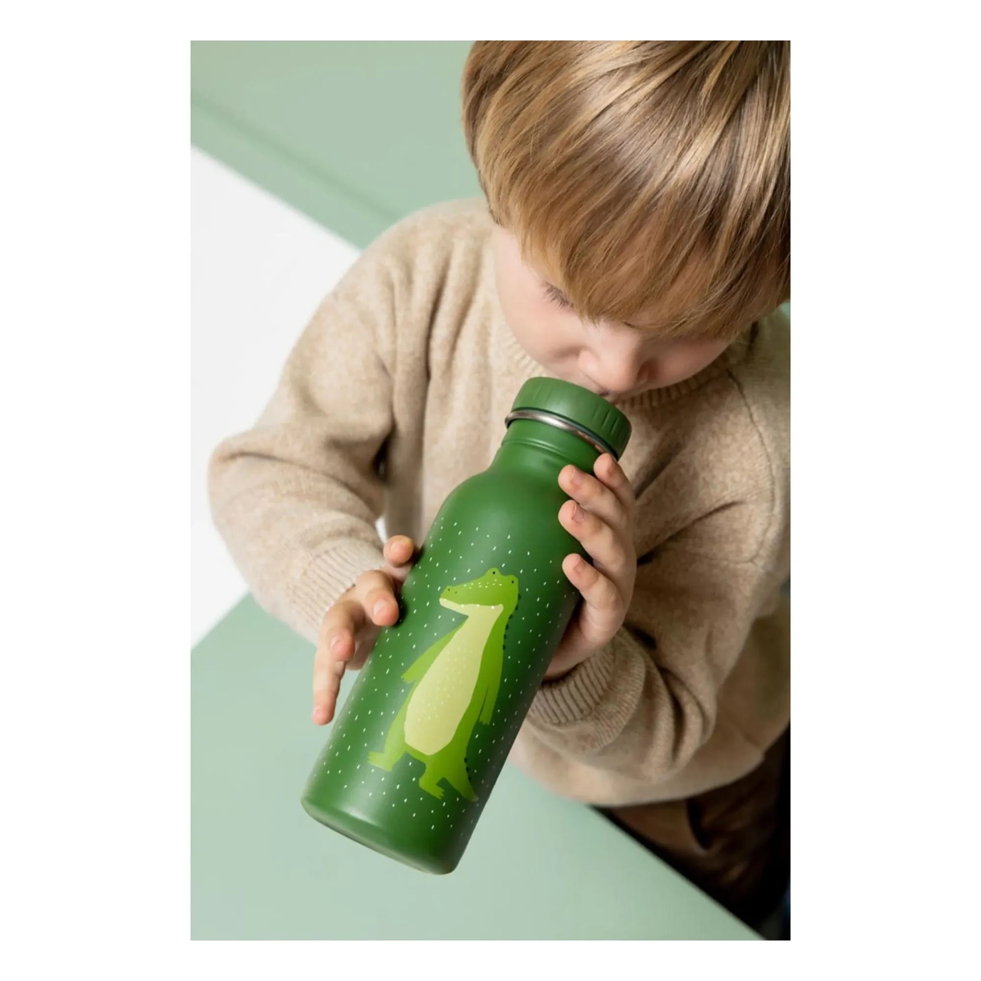 Trixie - Mr. Alligator 500 ml su şişesi | Yeşil