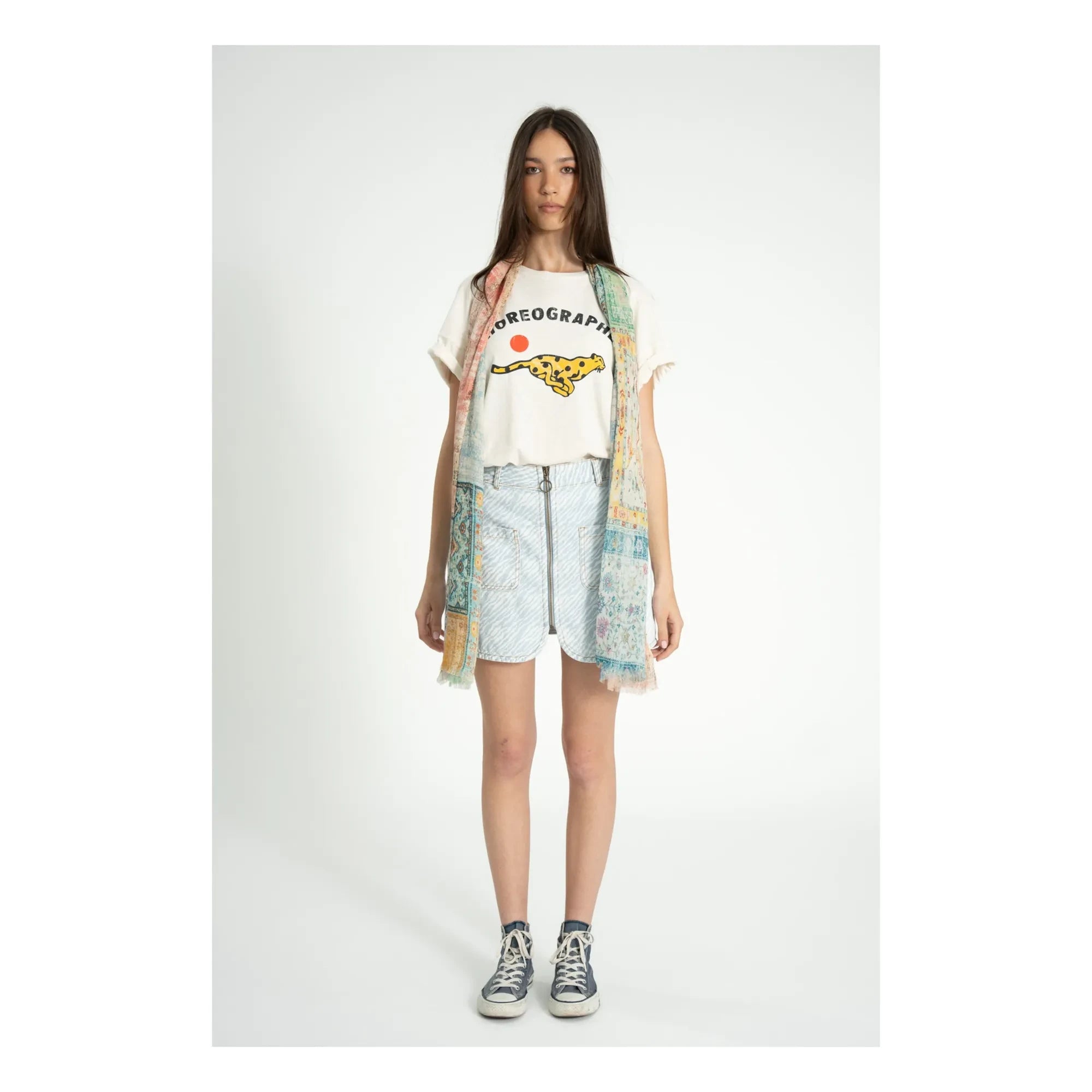 Sisters Department – Marta Leinen- und Baumwoll-T-Shirt | Ecru