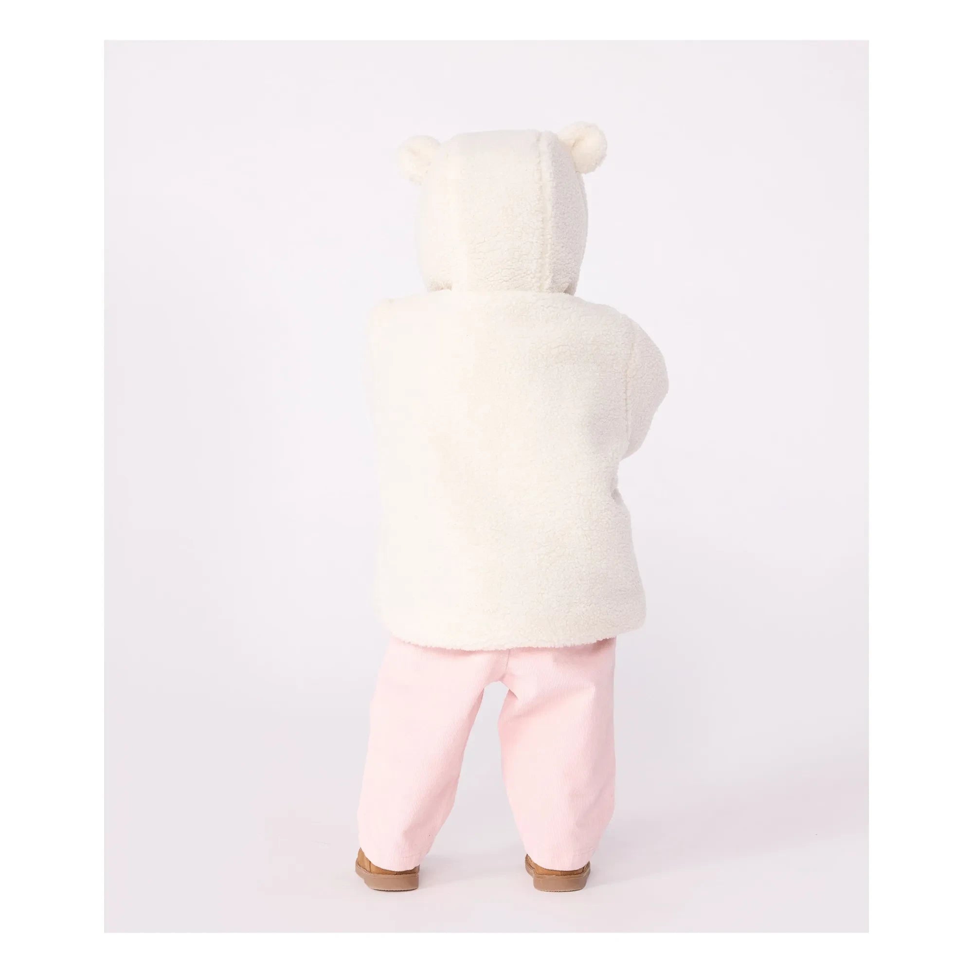 Petit Bateau - Sherpa-Ohrringe mit Ohren | Ecru
