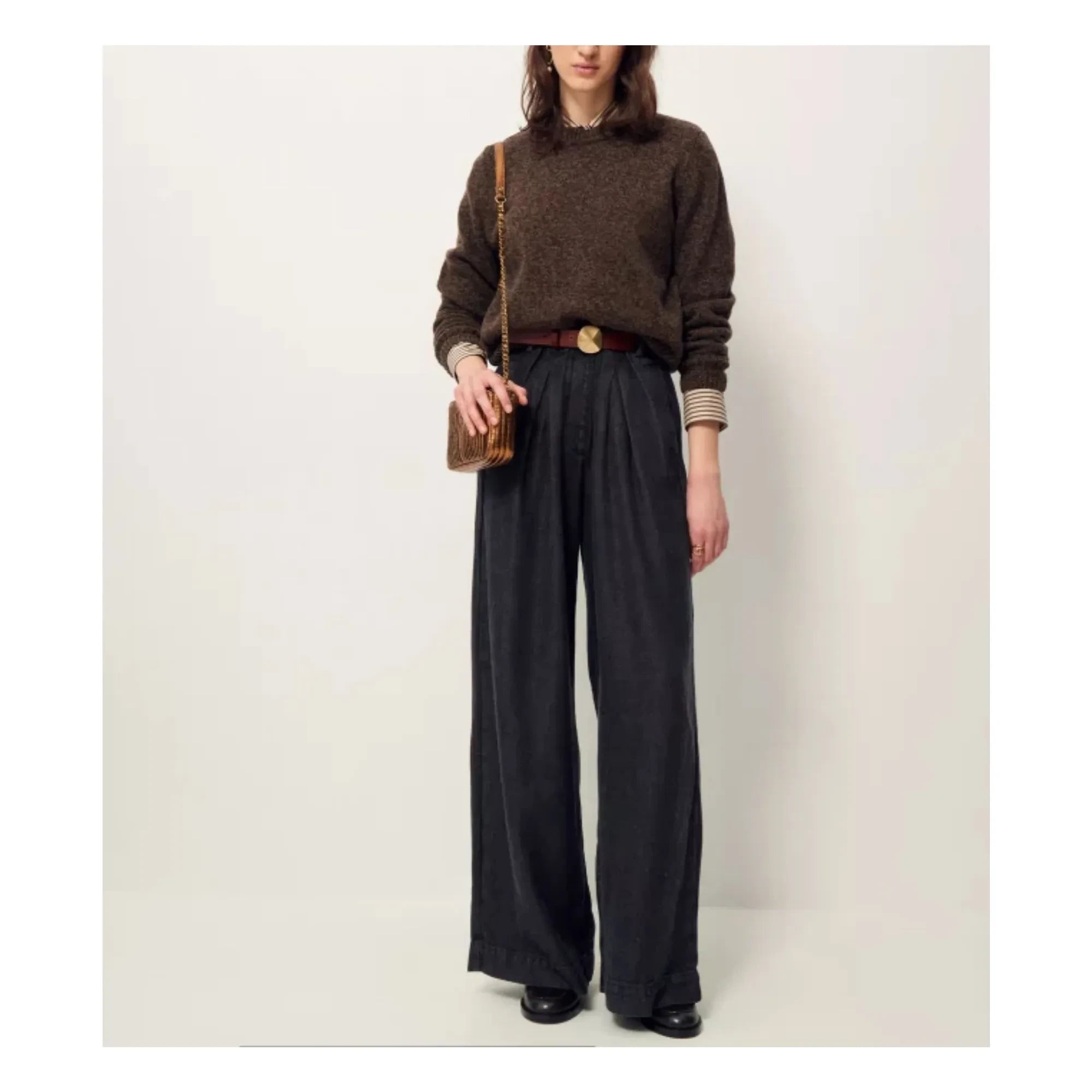 Sessùn - Silty Merino Wollpullover | Dunkelgrau