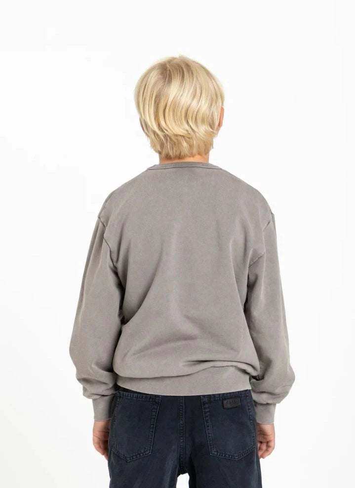 Finger in der Nase - Blow Athletic Club Organischer Baumwoll-Sweatshirt | Grau