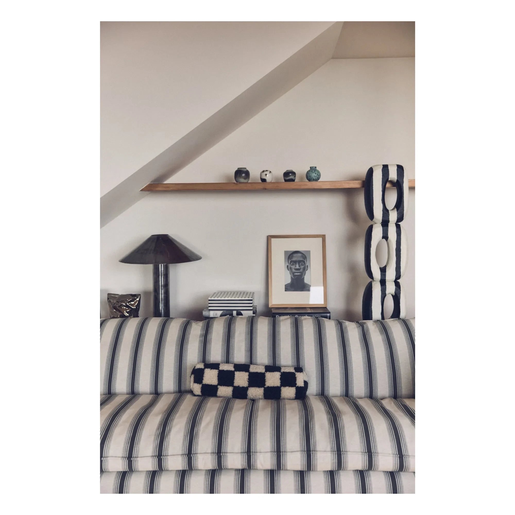 HKliving - 2-Sitzer Sofa Nomad Streifen | Chalk