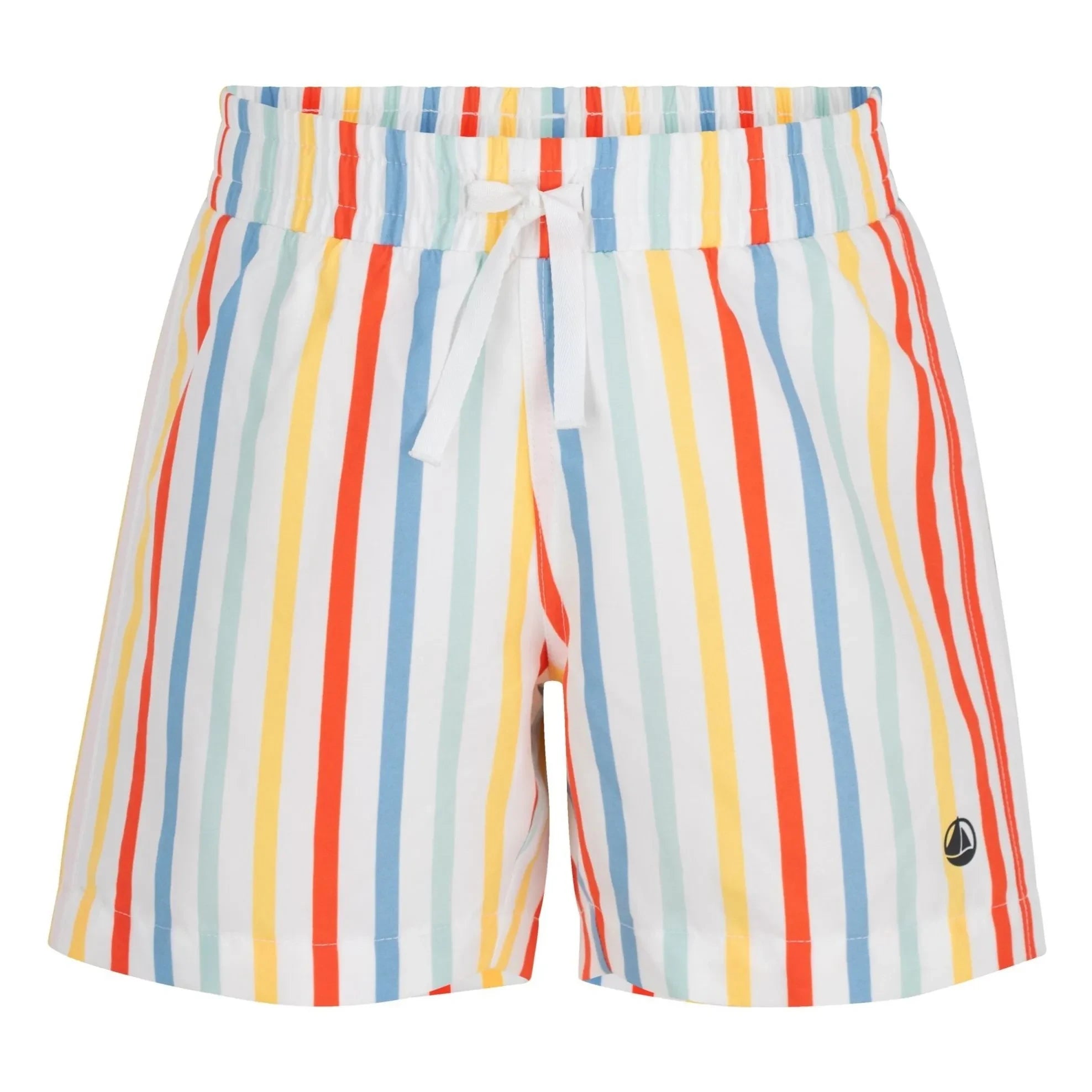 Petit Bateau - Gestreifte Badeshorts aus recycelten Fasern | Gelb