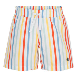Petit Bateau - Gestreifte Badeshorts aus recycelten Fasern | Gelb