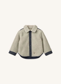 Liewood - Elian Gecycled Polyester Sherpa Overshirt | Beige