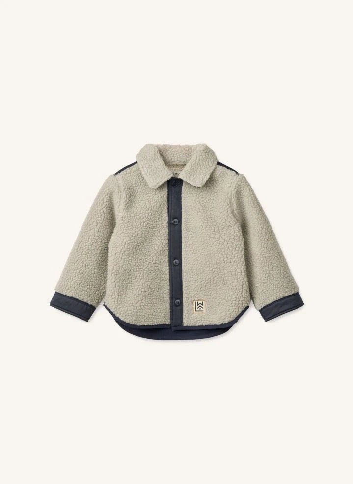 Liewood - Elian Gecycled Polyester Sherpa Overshirt | Beige
