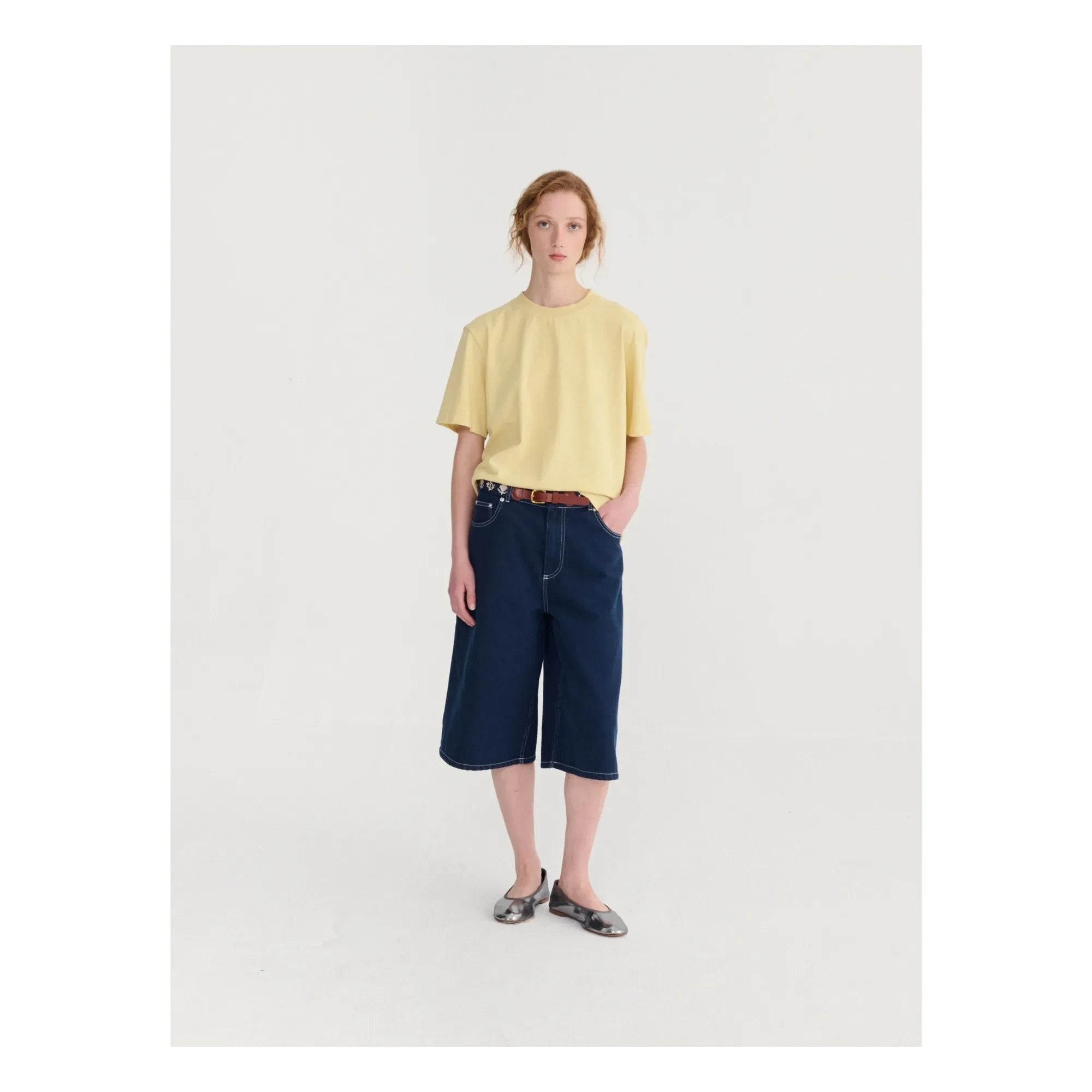 Bobo Choses - Denim Bio-Baumwoll-Bermuda-Shorts | Blau