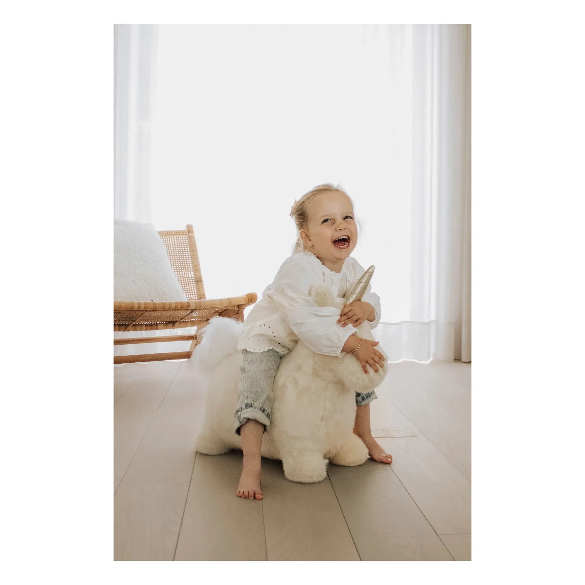 Wild & Soft - Springendes Einhorn | Creme
