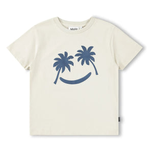 Molo - Rame Palm Smile T-Shirt | Ecru
