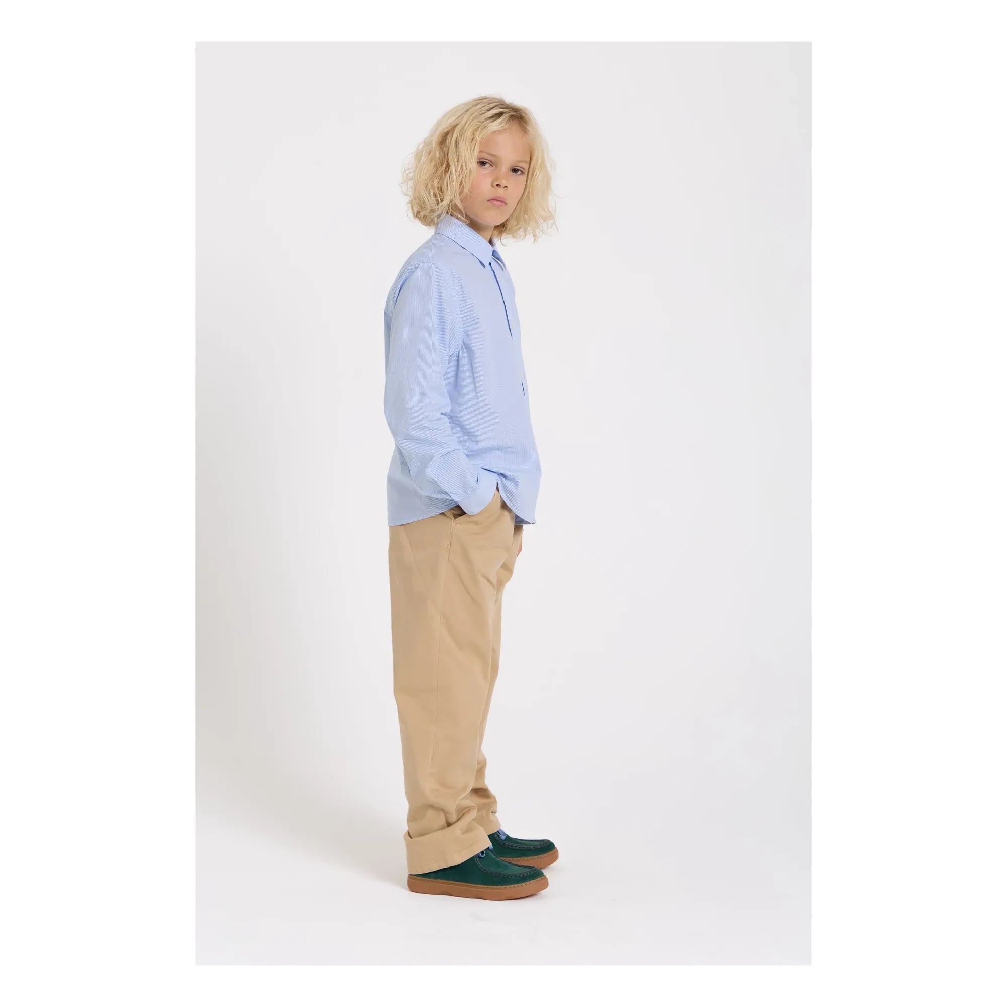Smallable Kid - Zak Gestreiftes Hemd | Hellblau