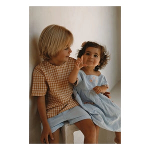 Lilinoa - Marie Lin besticktes Kleid | Hellblau