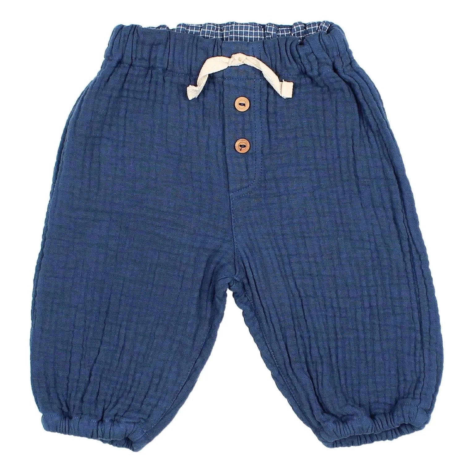 Búho - Baumwollgazehose | Marineblau