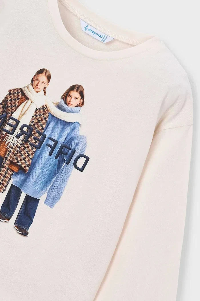 Mayoral Baumwoll-Langarmshirt für Kinder