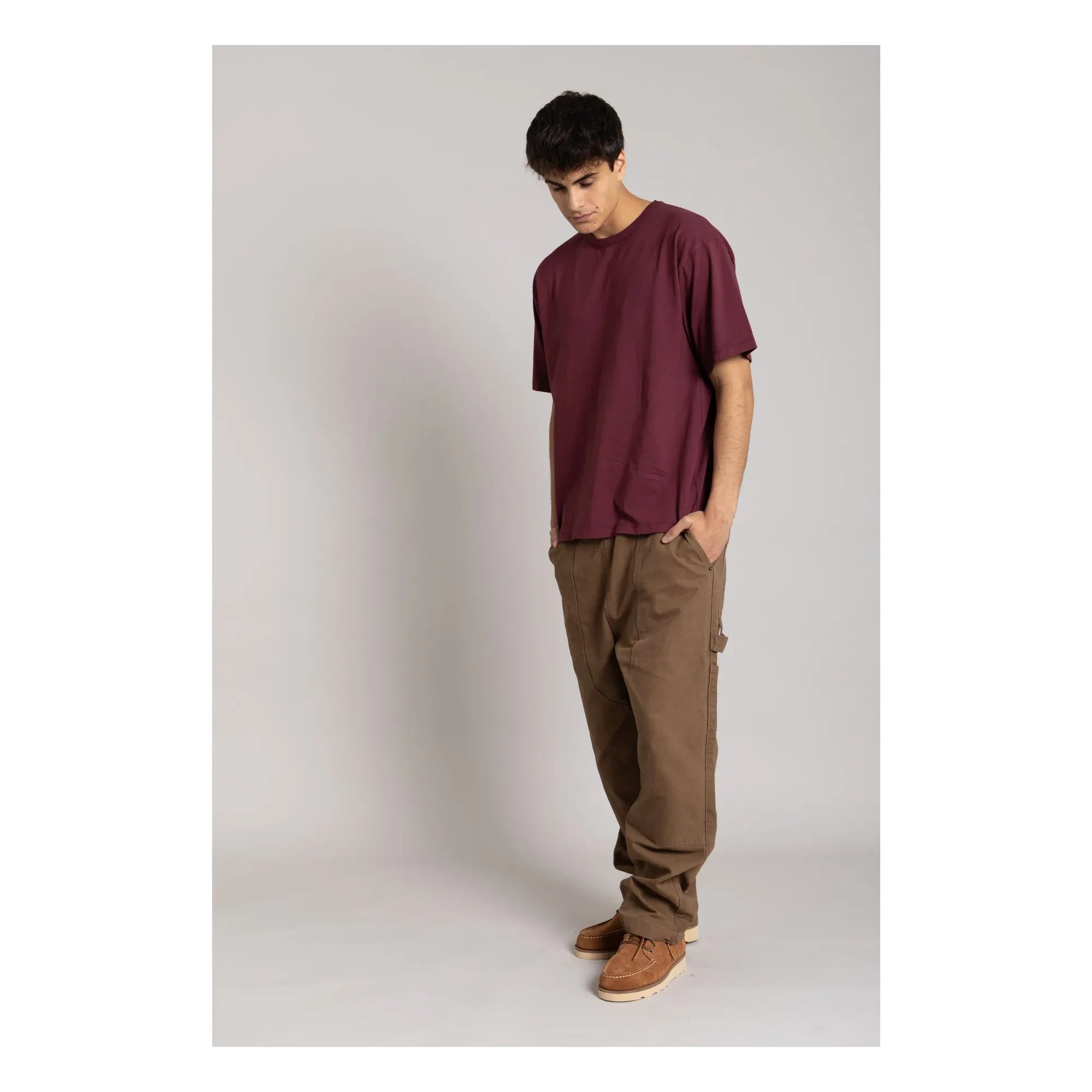 Smallable Man - Solal Bio-Baumwoll-T-Shirt | Aubergine
